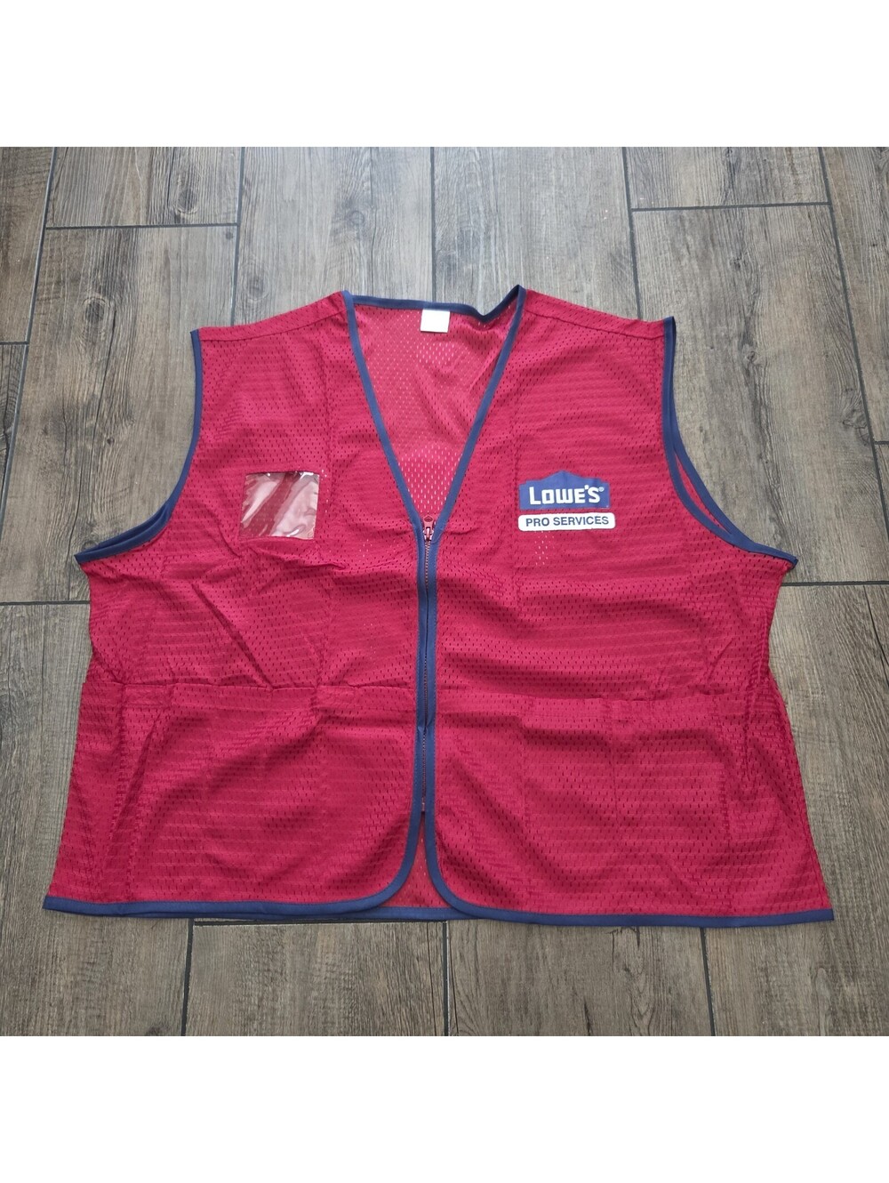 Brand New Lowes Pro Services Red Work Uniform Vest Size XL Lowe’s